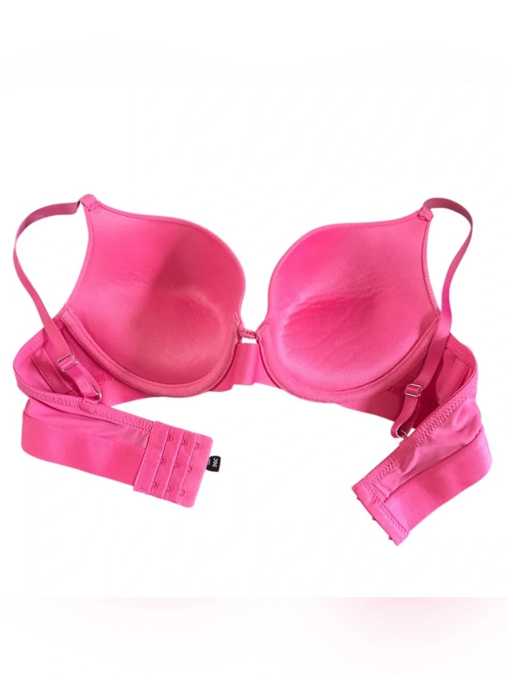Steve Madden 36C Hot Pink T-Shirt Bra Underwire Molded Cups. Seamless smoothing